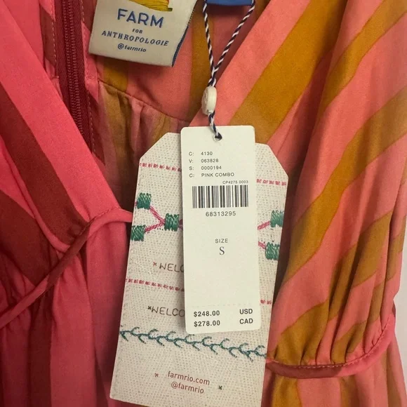 Farm Rio | Farm For Anthropologie Women’s Maxi Dress Sz S MSRP $248 NWT! - Picture 7 of 7